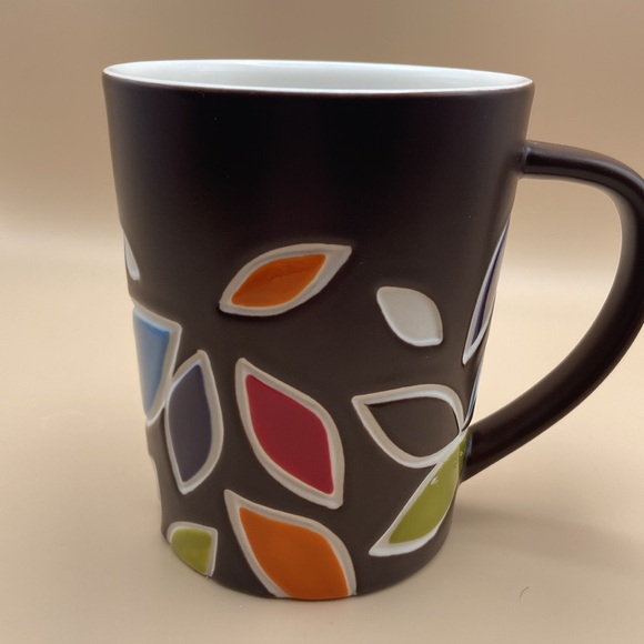 Starbucks 2010 Debossed Bone China Nouvelle Porcelaine D'os  Mug with Leaves - Picture 8 of 8